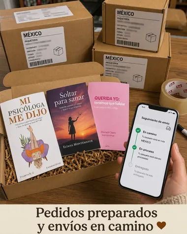 Mensaje de WhatsApp de Pedidos preparados mostrando su libro recibido